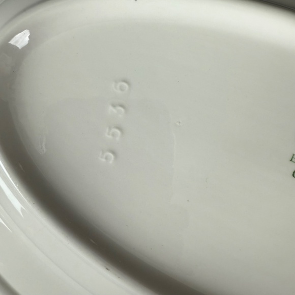 Vintage Buffalo China White 11.5 in Oval Platter Chop Plate Restaurant Ware USA - Picture 4 of 10